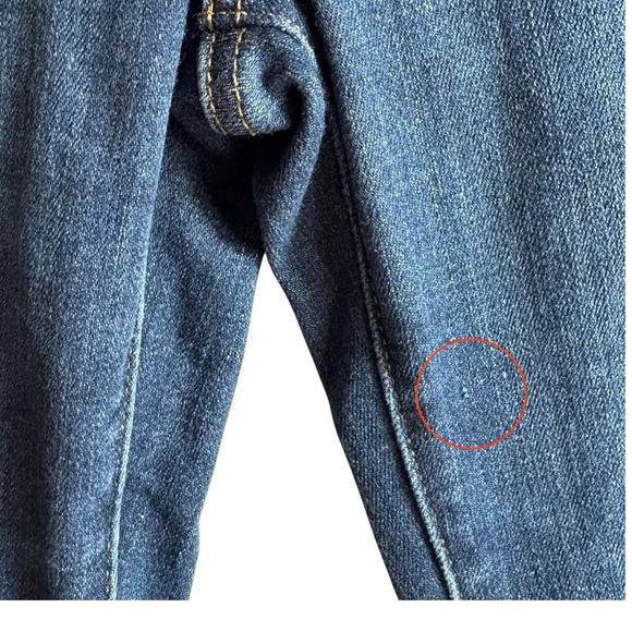 Levi's 724 High Rise Straight Leg Jeans Size 28 Dark Blue Denim - Picture 7 of 16